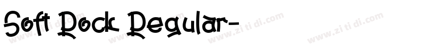 Soft Rock Regular字体转换